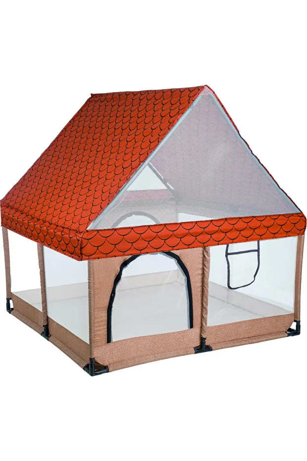 Çocuklar İçin Renkli Oyun Alanı ve Çatılı Oyun Parkı 120x120 Çocuklar İçin Renkli Oyun Alanı ve Çatılı Oyun Parkı 120x120